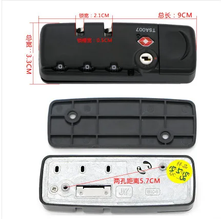 Genuino de autenticación llave maestra cerraduras bolsa piezas y accesorios  marco de cierre TSA TSA007 aduanas bloqueo equipaje fijo|luggage  door|luggage tag place cardsluggage rack top car - AliExpress