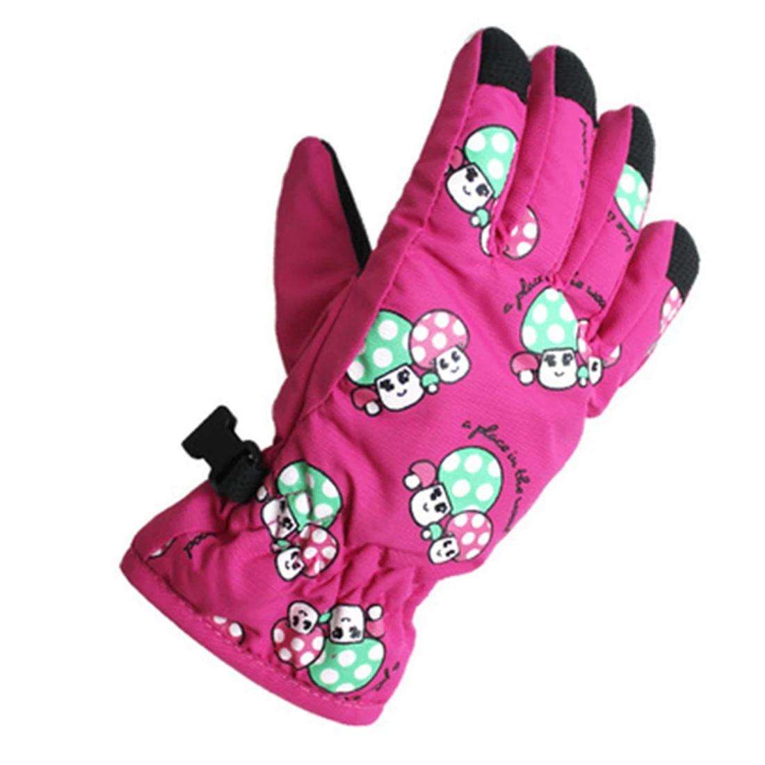 Нескользящие, для детей 2-4 лет, лыжи, коньки перчатки (розовый, красный)