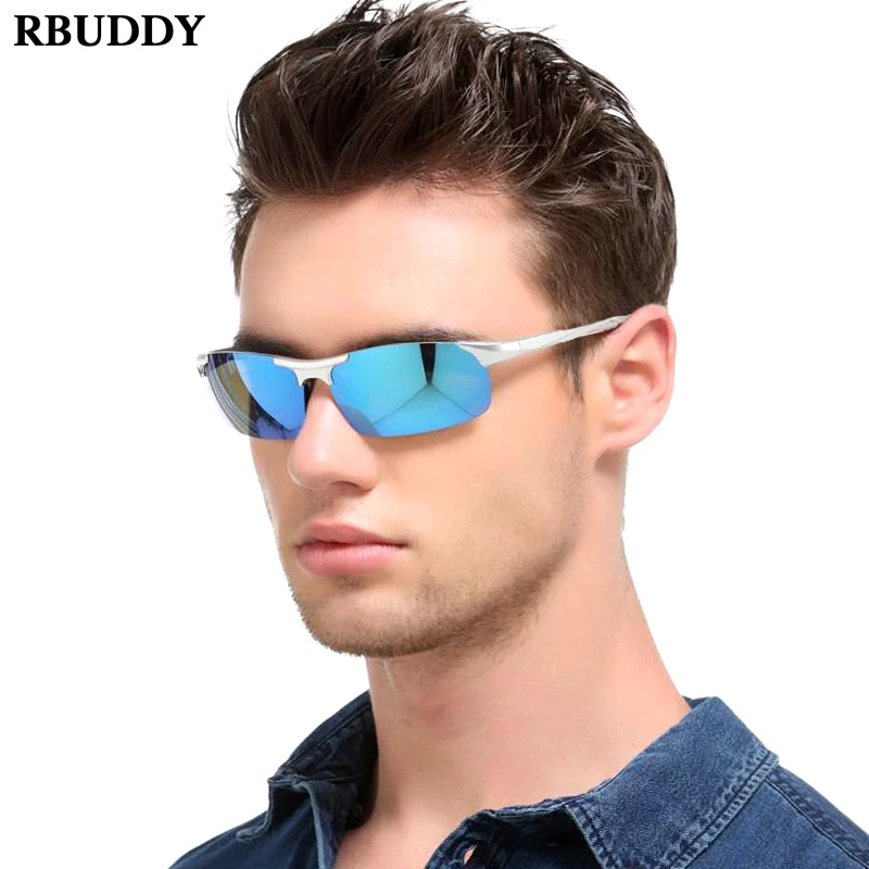 

RBUDDY 2019 Night Vision Goggles Polarized Sunglasses Men Eyewear UV400 Protection Outdoor Sun Glasses Driver gafas de sol hombr