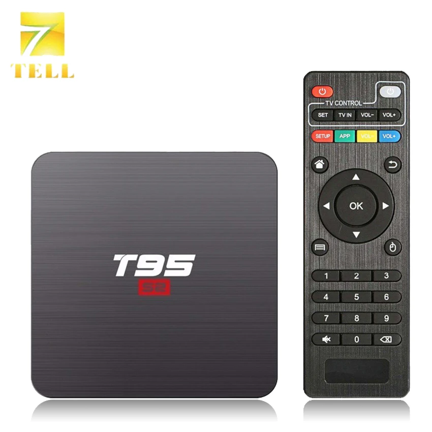 

T95 S2 Amlogic S905W Quad Core Android 7.1 Smart 4K TV Box 2GB 16GB Optional 2.4G WIFI Streaming Media Player PK HK1 X96 H96