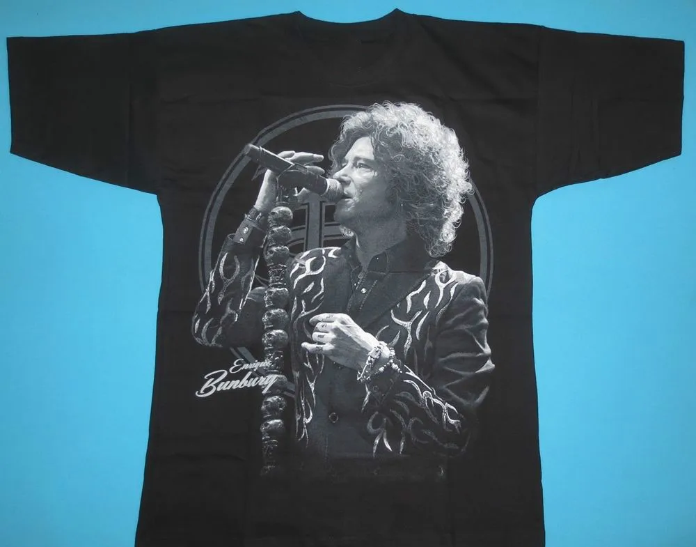 

Enrique Bunbury Special Collection T Shirt Heroes Del Silencio Camiseta Men 2018 Summer Round Neck Men'S T Shirt