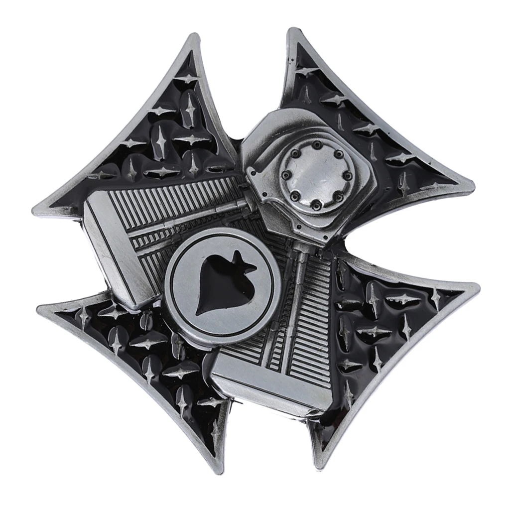 Vintage Western Cowboy Antique Alloy Metal Engraved Mens Jeans Belt Buckle