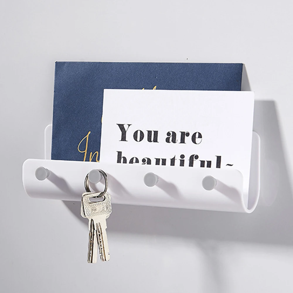 

Bathroom Housekeeper Wall Mounted Magnetic Key Holders Storage Organizer Coat Hook Holder Decorative Wall Hanger Home decoration