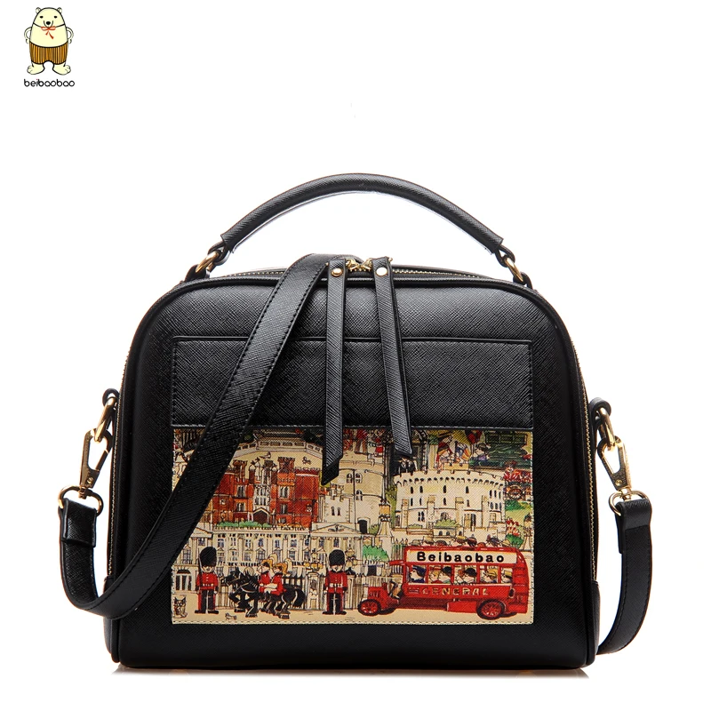 Womens bags 2017 Hot Korean Fashion High Quality Cartoon Graffiti Printed Ladies Messenger Shoulder Bags