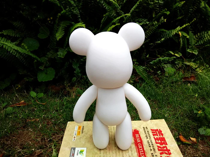 Wholesale 5pc /set 10 inch Vinyl Cartoon Popobe Violence Bear Momo White Mold for DIY Graffiti painted 24cm Wholesale 5pc /set 10 inch Vinyl Cartoon Popobe Violence Bear Momo White Mold for DIY Graffiti painted 24cm