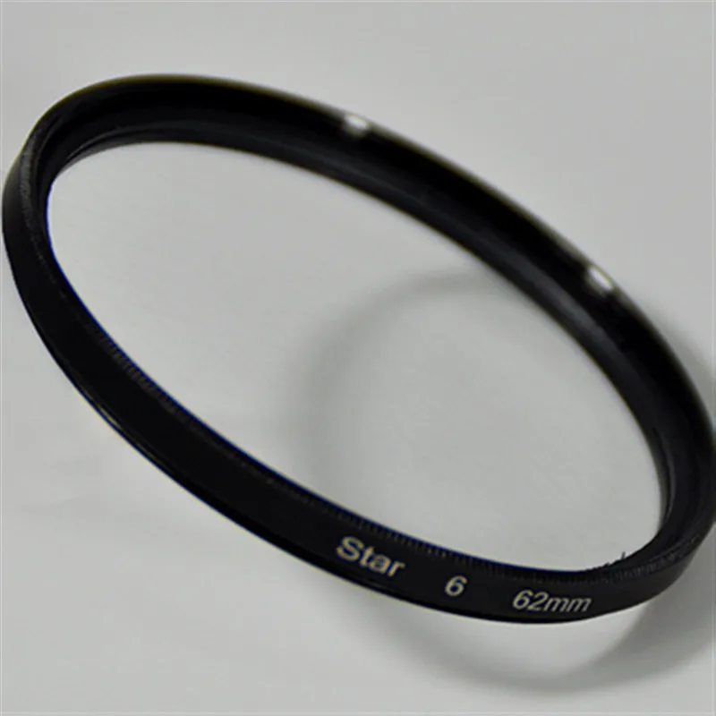 2PCS 62MM Star Filter 6 SLR Camera Lens Accessories Filter 62mm Starlight