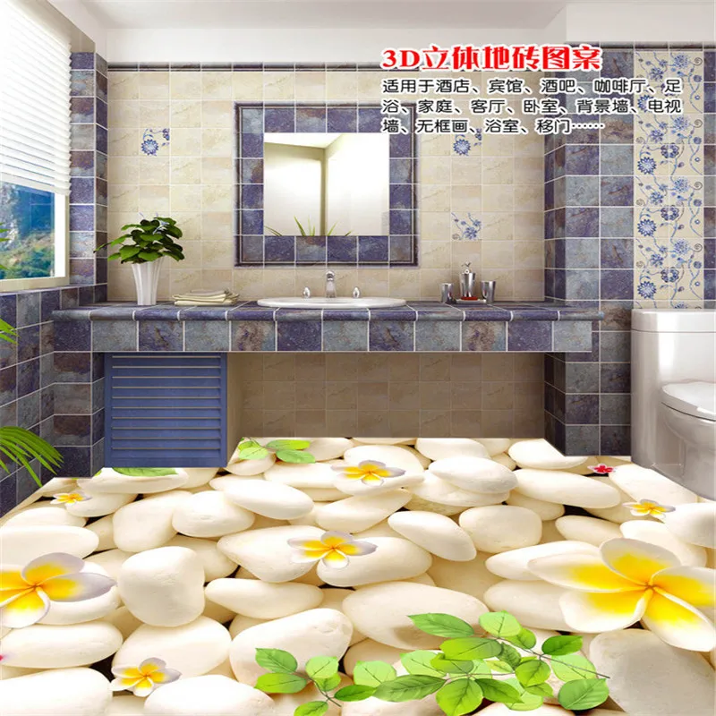 

beibehang Large - scale custom flooring 3D painting floor wallpaper non - slip waterproof wear thickening PVCWallpaper