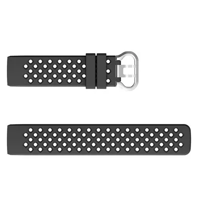 Для Fitbit Charge 3 ремешок для часов Ремни Смарт-часы Группа Спорт силиконовый заменить наручный браслет, ремешок аксессуары для Fitbit Charge3 - Цвет: Черный