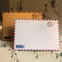 Новая белая крафт-бумага на выразительном прочном каблуке воздушной почтой крафт-конверт 523