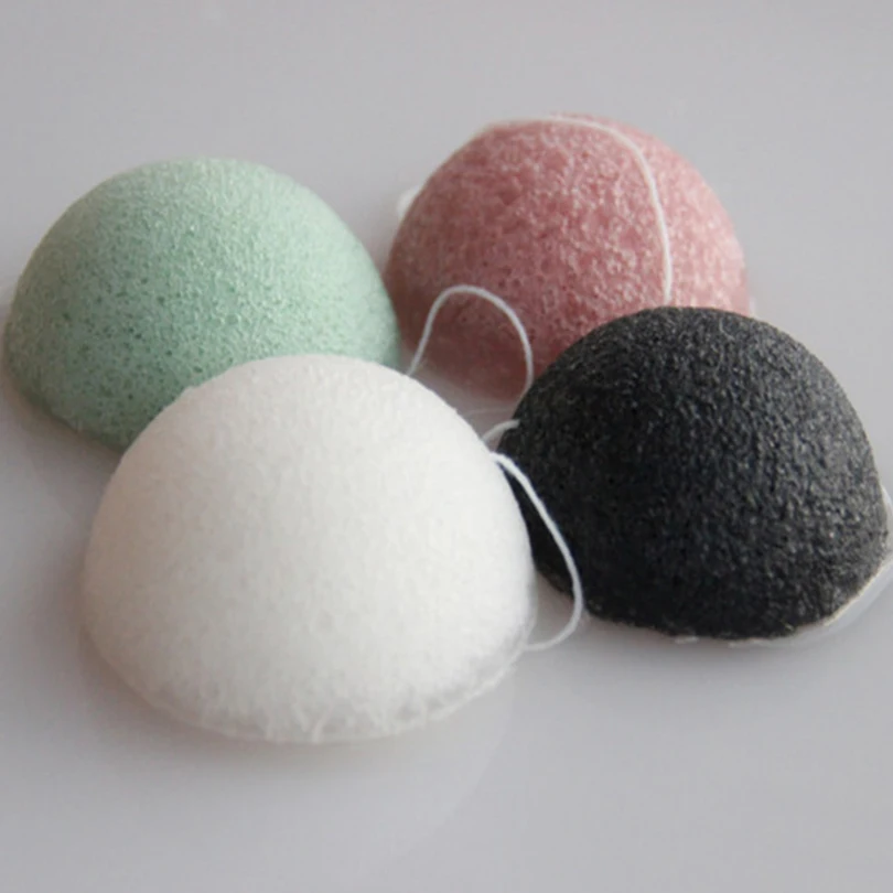 حار بيع konjac أساسيات 100% الطبيعية [غسل الوجه تنظيف الإسفنج الجمال التجميل نفخة muliticolor