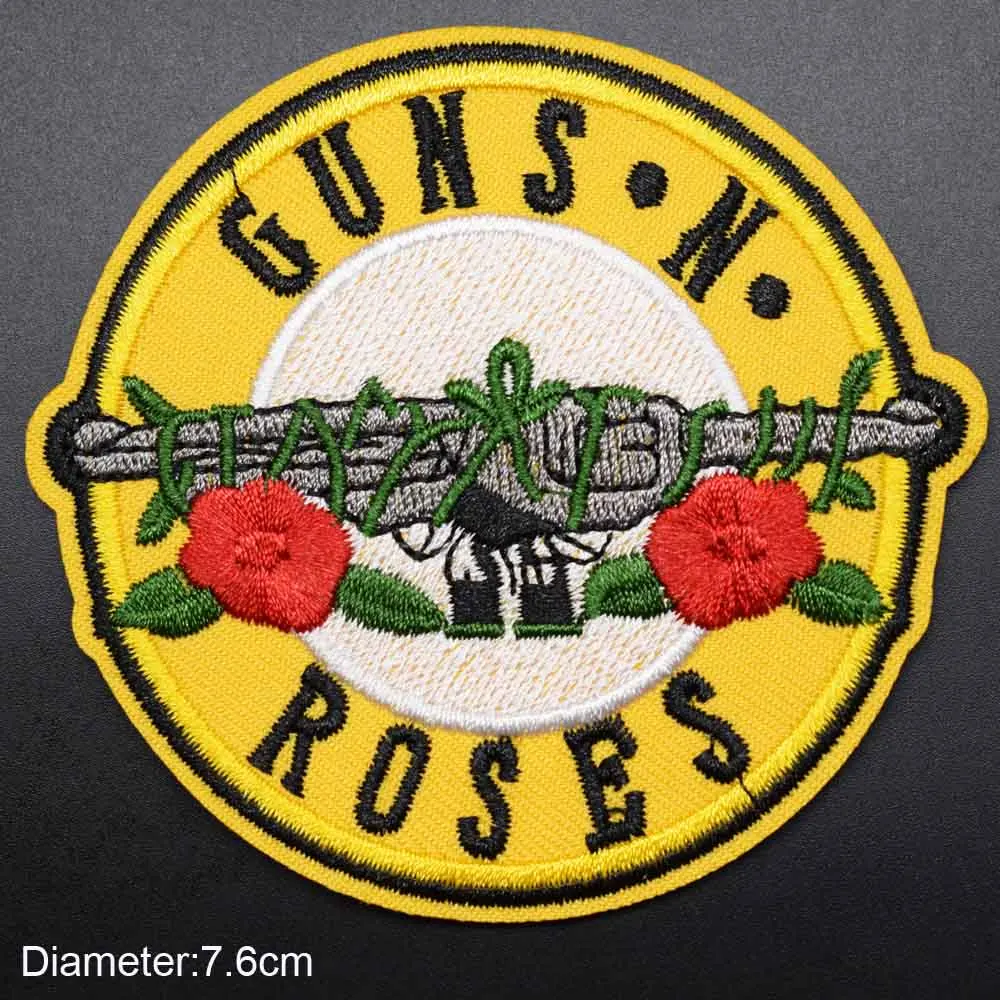 Guns N Roses Music Band Embroidered Iron On /Sew On Patch Badge For Clothes etc 