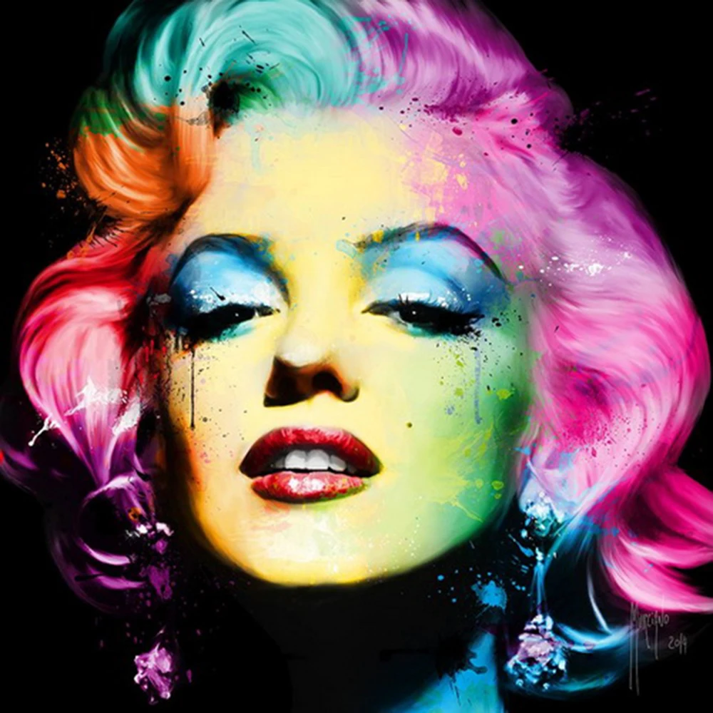 

Wall Art Picture Prints Colorful Marilyn Monroe Sexy Women On Canvas Painting Wall Poster Decore For Living Room Modular Picture