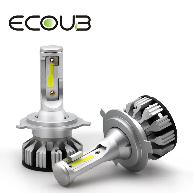 

2 Pcs Mini Car LED Headlight Bulbs H7 H1 H4 H11 9005 Hb3 9006 Hb4 12V Auto Light Bulb 50W 10000LM 6500K IP68 Head Lamp For Car