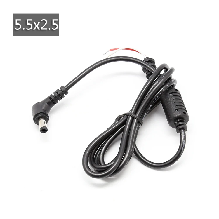 1PCS 1.2m DC 5.5 x 2.5 5.5*2.5mm Power Supply Plug Connector With Cord  Cable For Toshiba Asus Lenovo Laptop Adapter