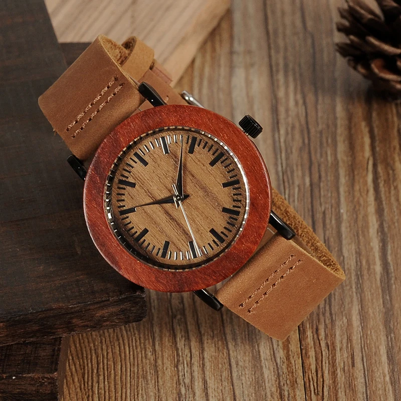 Luxury Brand BOBO BIRD Women font b Watches b font Ladies Genuine Leather Band font b