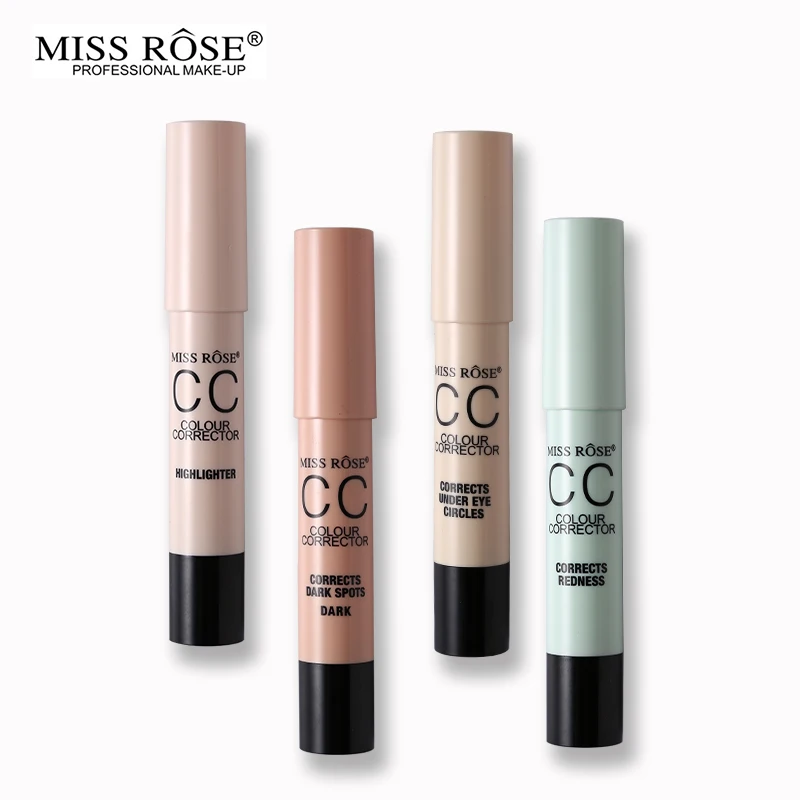 Miss Rose Cosmetics, брендовый консилер для макияжа, CC, корректирующий крем бронзант, контур, ручка, пятна пор, корректирует покраснение
