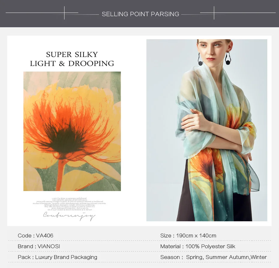 2 silk scarf