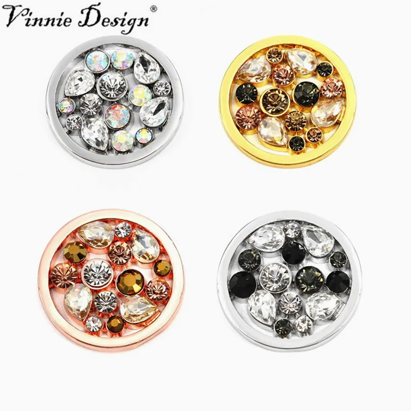 

Vinnie Design Jewelry 2019 High Quality Fabulous Coin Disc for 35 mm My Coin Holder Pendant 10pcs/lot