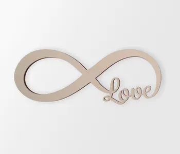 

Wall Decor, Infinity Love Monogram - Cutout, Home Decor