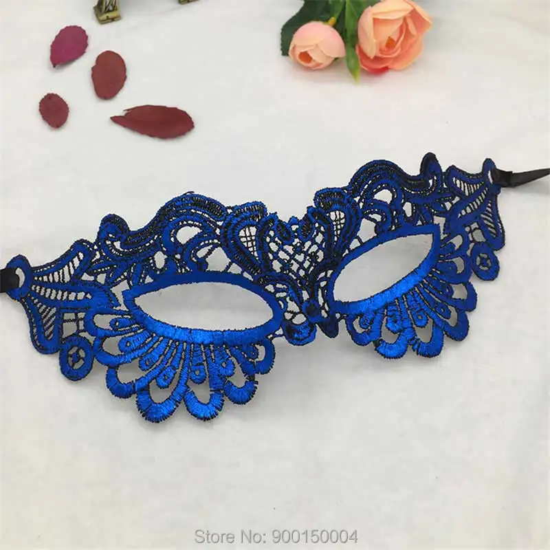 1pc Blue Sexy Lady Lace Mask Eye Mask For Masquerade Party Halloween Party Fancy Drop shipping  (39)