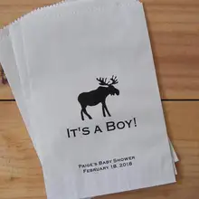 Пользовательские Moose лесной ребенок душ попкорн конфеты буфет леденец сумки пол показать хлебобулочные печенья goody подарок сувениры мешки