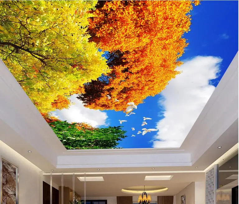 

3d ceiling custom 3d landscape wallpaper tree ceiling wallpaper for bathroom wallpaper 3d ceiling wallpaper murals