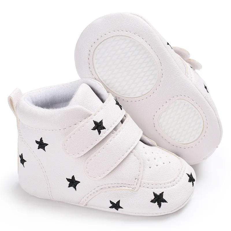 

2019 New Girls Baby Leather First Walkers Soft Bottom Toddler Newborn Baby Sneakers Sports Baby Shoes Boys Footwear
