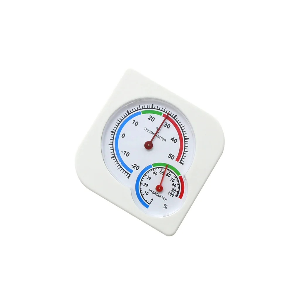 Часы-образный WS-A7 Многофункциональный термометр Крытый Открытый Мини влажный гигрометр Влажность термометр белый измеритель температуры