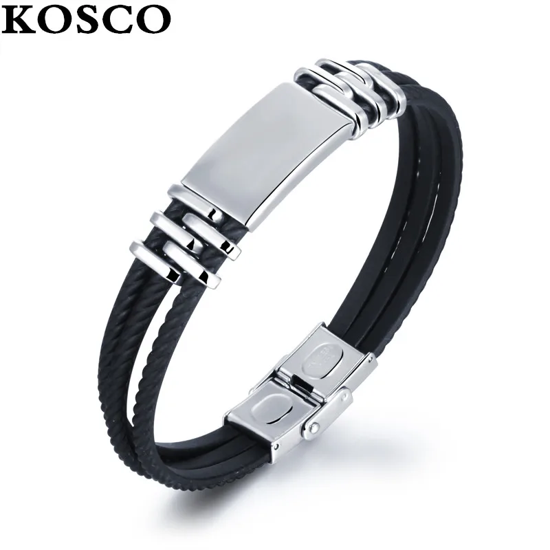 Stainless Steel Genuine Silicone Smart Bangles Sport Design Jewelry ...