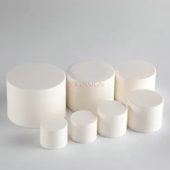 

7pcs White Emulsion Face Cream Box Eye Cream Scrub Portable Packing Sample Trial Box Travel Cosmetics Dispensing Bottle 30g Sae