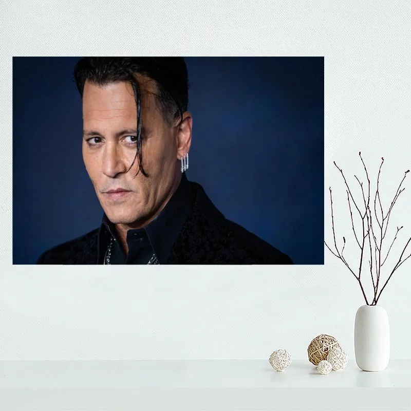 Picture of Johnny Depp Printed on Canvas