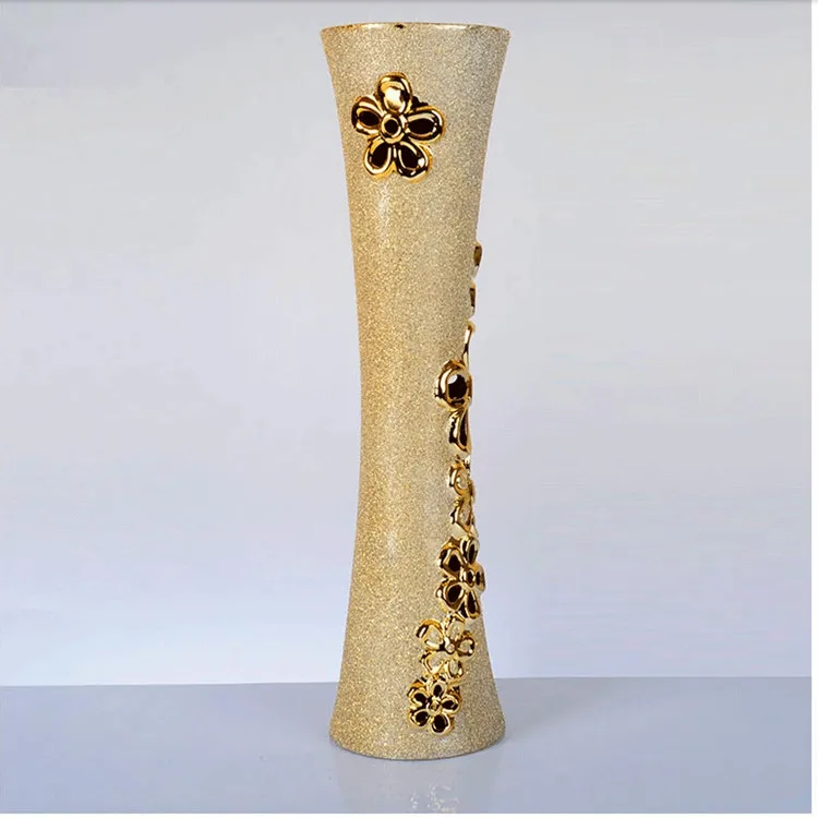 Большая ваза в европейском стиле, украшения для дома, керамические украшения, цветочный материал/высота 60 см