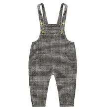 Новинка г. весенние туфли стиль плед вязание мальчиков комбинезон для маленьких мальчиков штаны, комбинезоны для мальчиков штаны для маленьких девочек