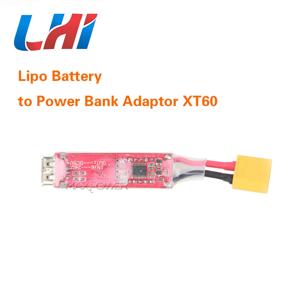 2 S 6 Lipo батарея в XT60 разъем банк питания адаптер к USB 5V 2A зарядное устройство