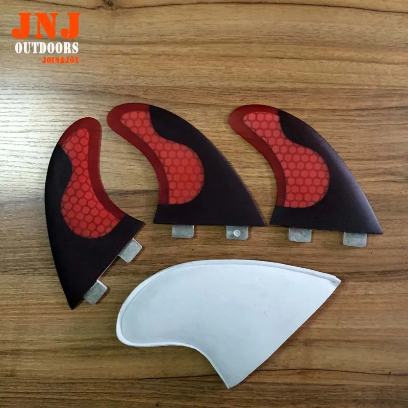 

Factory directly sup strong honeycomb surfboard FCS G5 fin with carbon fiber streath