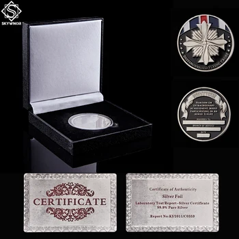 

2019 USA Challenge Armed Forces Distinguished Flying Bronze Cross Award of Brand Service For Brave Soldier W/ Luxury Box