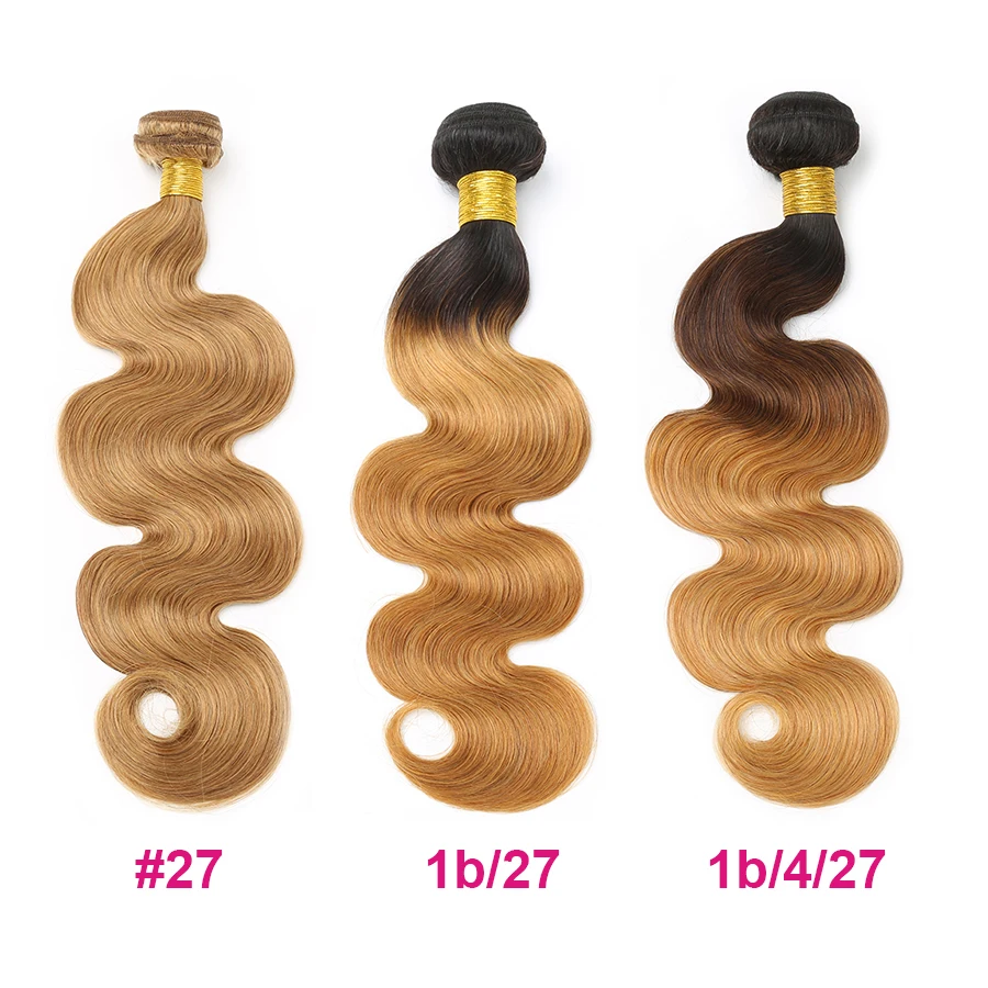 Ombre Hair Bundles Body Wave Bundles T1B/4/27 Brazilian Hair Weave Bundles 3 Tone Blonde Human Bundles Hair Mslynn Remy Hair Ombre Hair Bundles Body Wave Bundles T1B/4/27 Brazilian Hair Weave Bundles 3 Tone Blonde Human Bundles Hair Mslynn Remy Hair