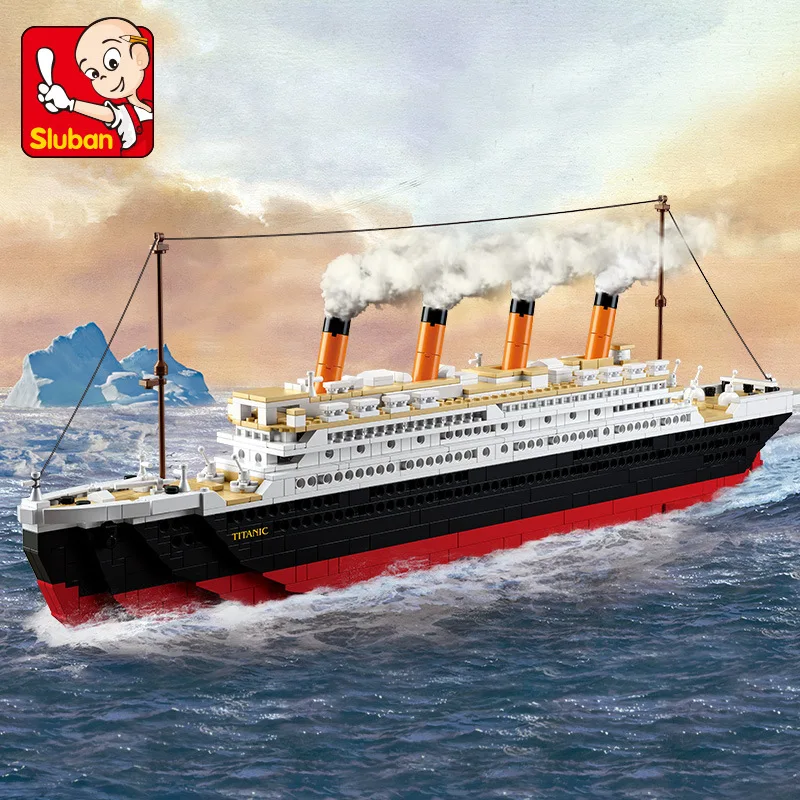 1021Pcs Legoings Friends Titanic Ship Building Blocks Figures Toys Boat Model Kids Gifts Educational Building Toys for Children 1021Pcs Legoings Friends Titanic Ship Building Blocks Figures Toys Boat Model Kids Gifts Educational Building Toys for Children