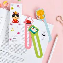 30 закладок/лот инопланетяне мяу котята японская Милая Бумага Закладка открытка Kawaii канцелярские принадлежности Подарочная Карта школьные канцелярские принадлежности