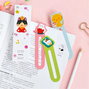 

30 Bookmarks/lot Alien Meow Kittens Japanese Cute Paper Bookmark Postcard Kawaii Stationery Gift Card School Stationery