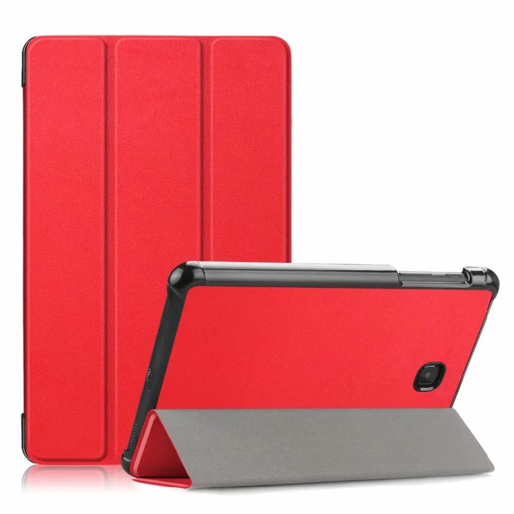 Трехслойный флип чехол с подставкой для Samsung Galaxy TabA 8 0 2018 T387 SM Smart Cover Auto Sleep Wake +
