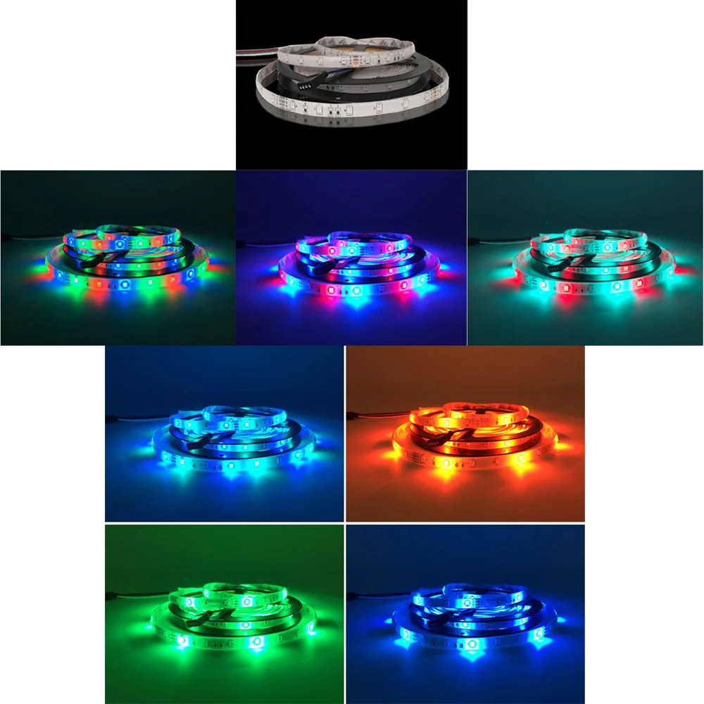 SMD 2835 комплект музыкального контроллера DC 12V RGB светодиодная лента|Светодиодные