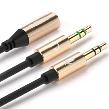 

PIHEN 3.5mm Audio Cable Jack Earphone Cable Headphone Adapter splitter Aux Cable for phone tablet Laptop Desktop projector