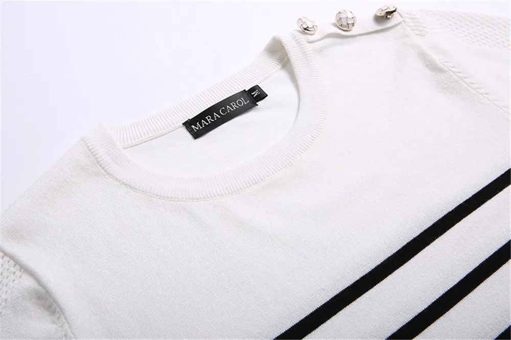 Striped Women Blouses 2017 Spring Blouse Women Blusa Feminina O-neck Knitted Blouse Women Sweater Autumn Pullover Shirt (10)