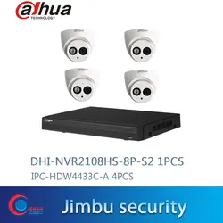 Dahua cctv комплект NVR2108HS-8P-S2 8CH 8POE сетевой видеорегистратор Full HD 1080 P рекордер с 1 интерфейсом SATA 2USB