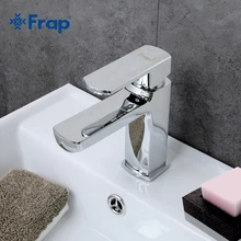Frap torneira pia do banheiro estilo moderno, torneira de água quente e fria misturador da torneira punho f1073