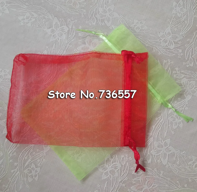 15x20 cm Смешанные Цвет по индивидуальному заказу вязка Сумка мешочки для украшений из органзы сумки bolsitas для подарков Para Boda бусины пакеты саше из органзы 100 шт./лот