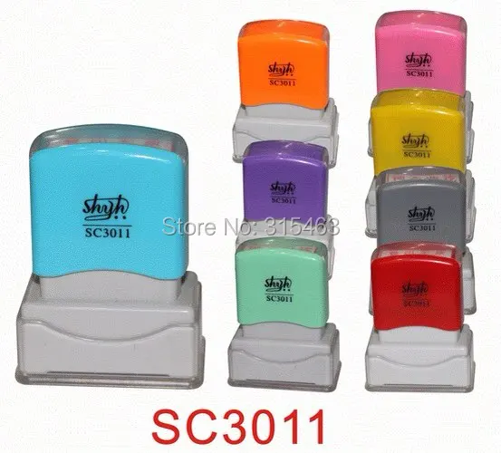 

5Pcs Rectangle 30x11mm Holder plus Rubber Pad for Photosensitive Portrait Flash Stamp Machine