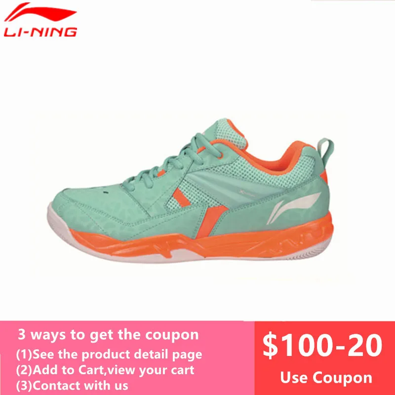 

Li-Ning Men's Badminton Shoes 2017 Newest Breathable Lining Athletic Sneaker Anti-Slippery Sports Shoe Li Ning AYTM079 L716OLC
