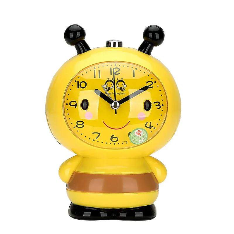 Cute cartoon pink pig alarm clock Snooze alarm clock timer with night light Children bedroom